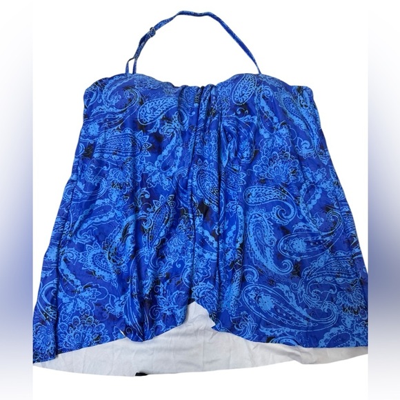 Tempt Me Tankini Bandeau Swim Top with Bottom Tummy Control Swimsuit SZ Md NWT - Picture 4 of 9